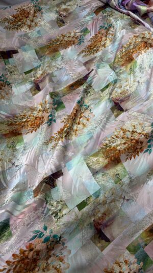 Italian silk jacquard lurex