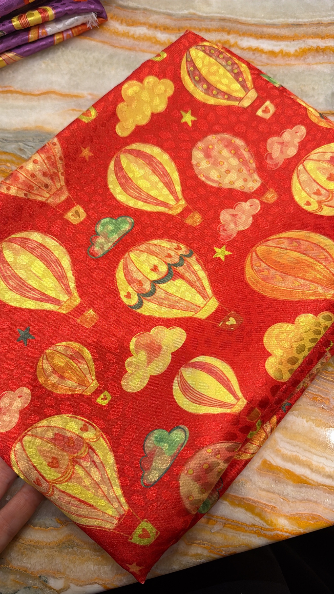 Silk jacquard