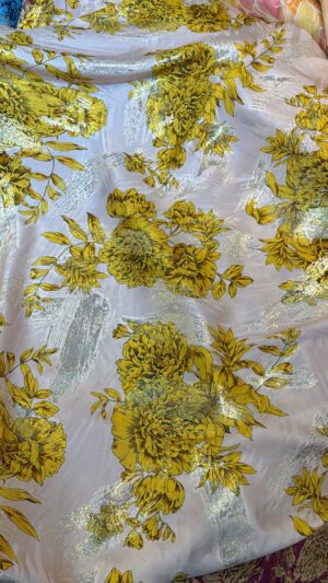 Italian silk jacquard lurex