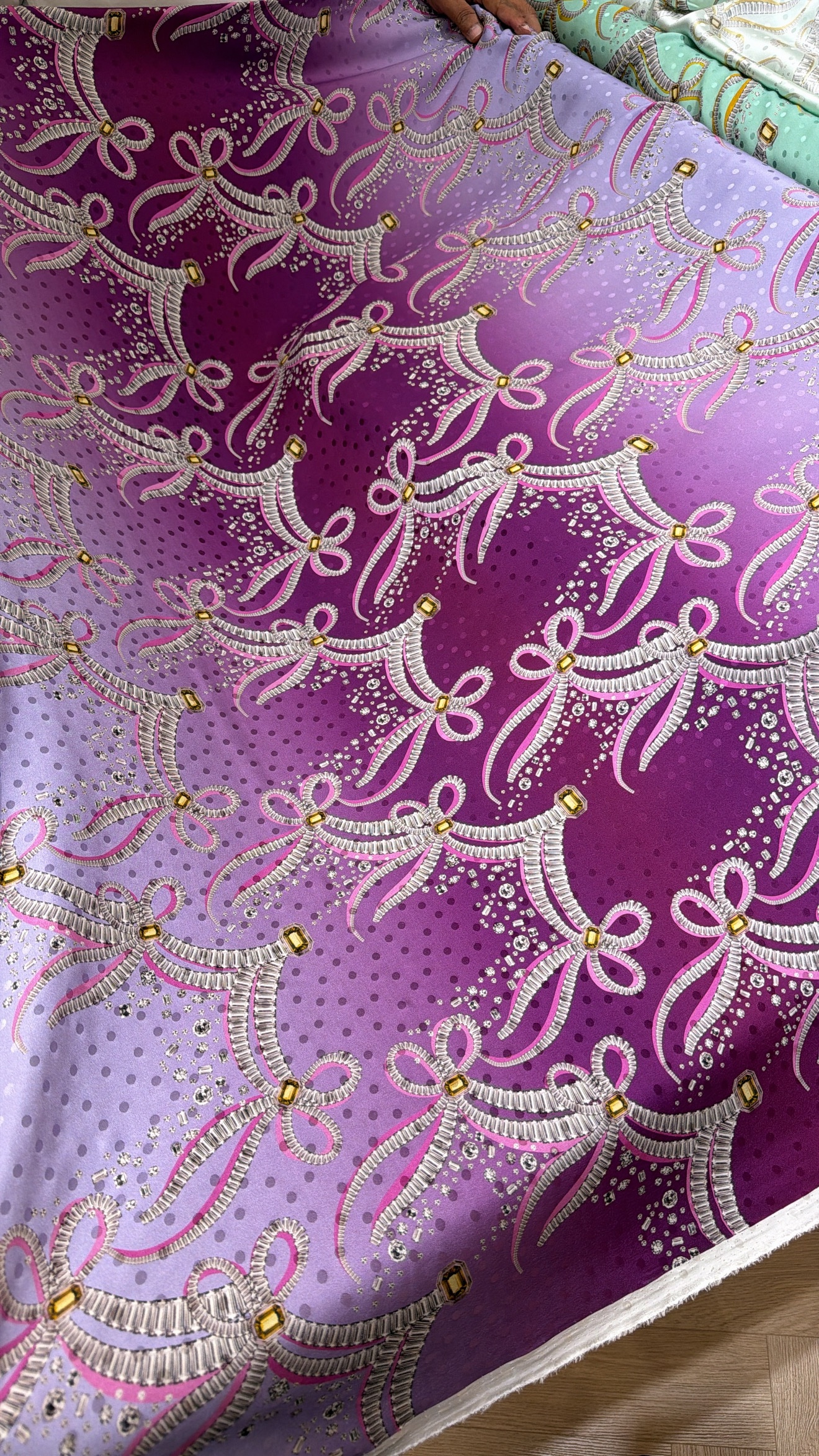 Italian silk Jacqurd