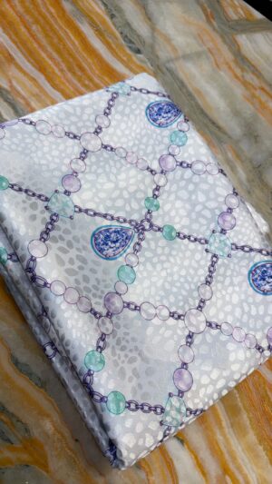 Silk jacquard