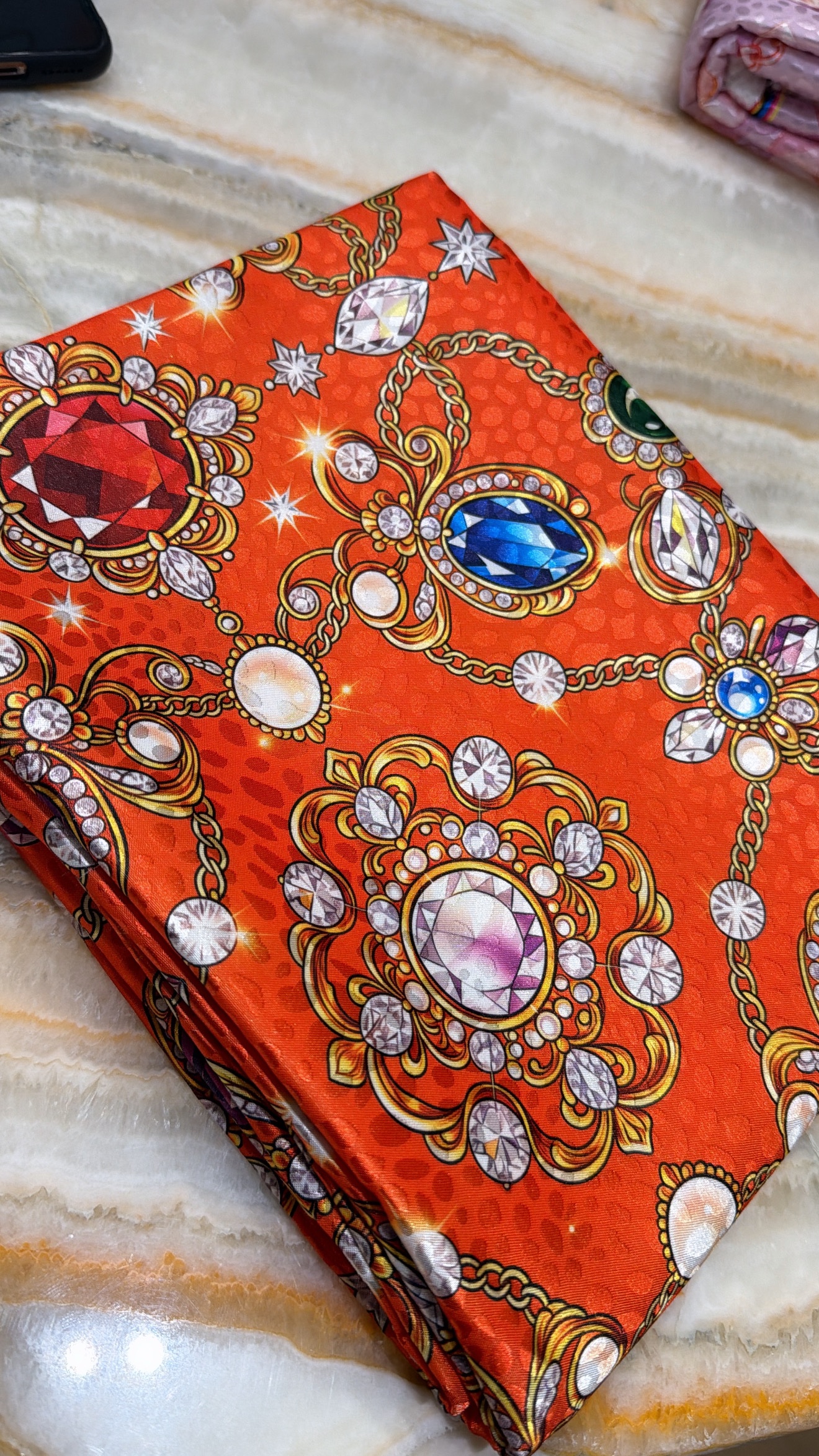Silk jacquard