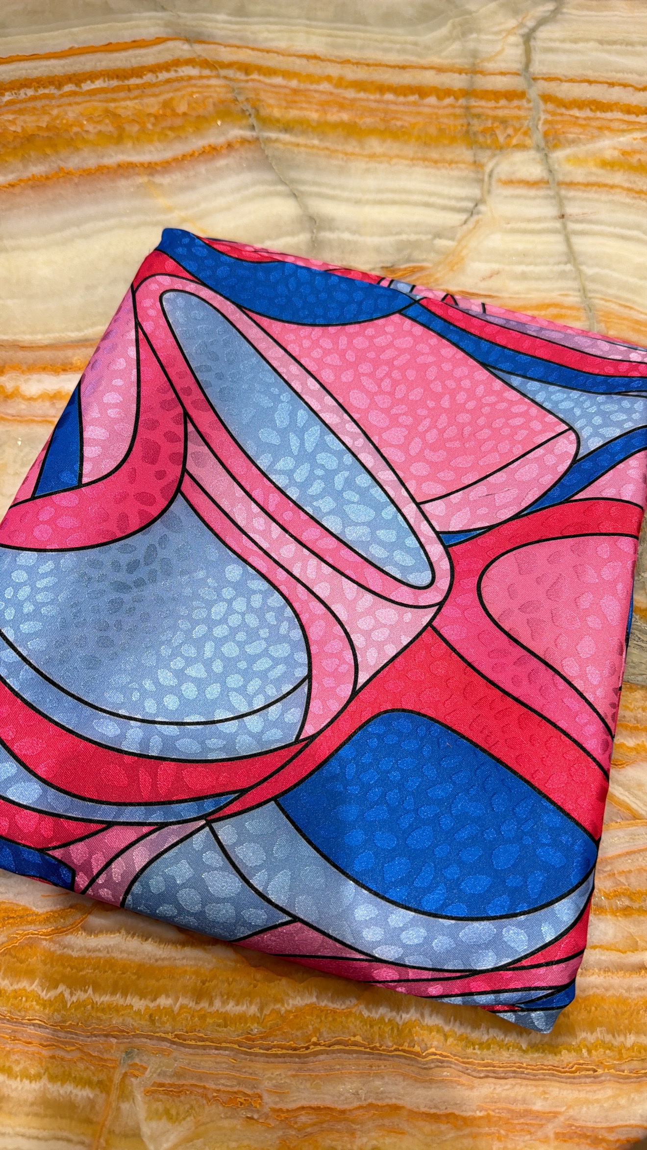 Silk jacquard