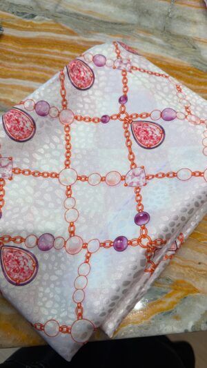 Silk jacquard