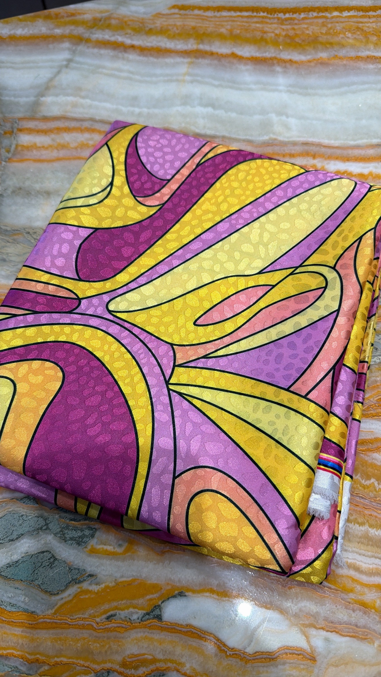 Silk jacquard