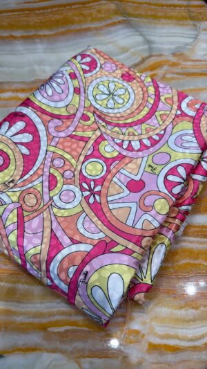 Silk jacquard