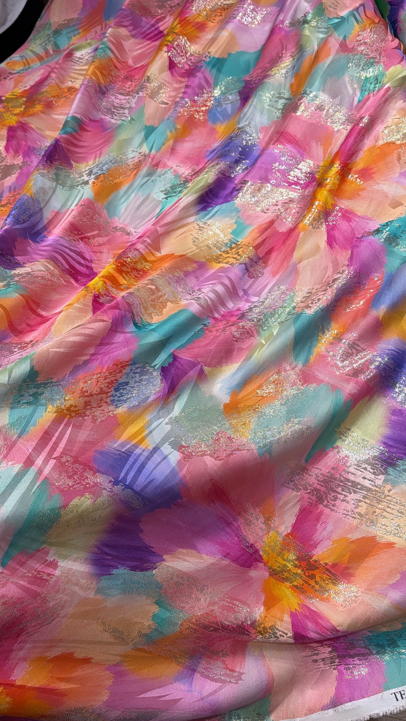 Italian silk jacquard lurex - Image 2